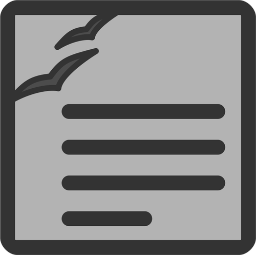 Vektorgrafiken von grauen Computer-Textverarbeitung-Dokument-Symbol
