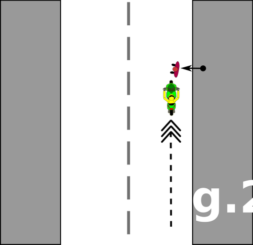 Illustratie van een verkeersongeval