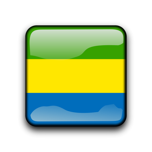 Country flag button for Gabon