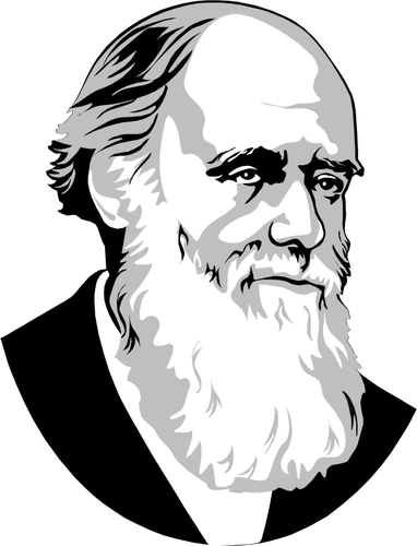 Imagen vectorial de Charles Darwin