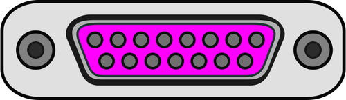 Игровой порт вилка векторное изображение