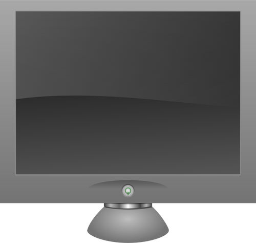 LCD-Bildschirm mit Schatten-Vektorgrafiken