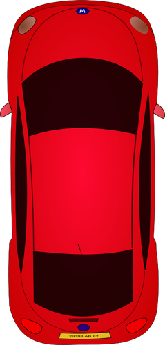 Punaisen auton vektoritaide