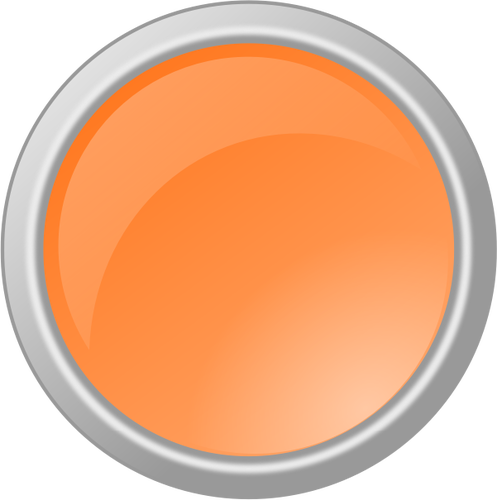 橘红色的按钮，在灰色帧矢量图像