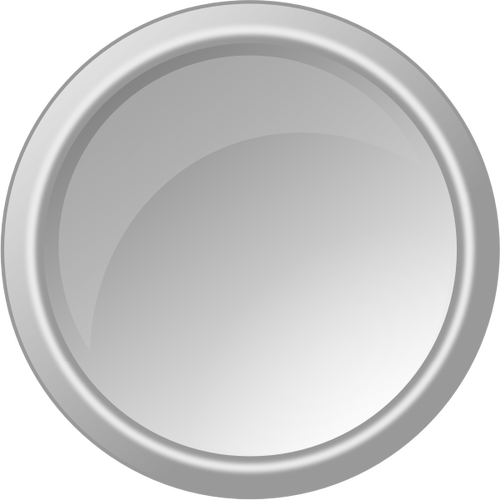 Imagen vectorial luz botón gris