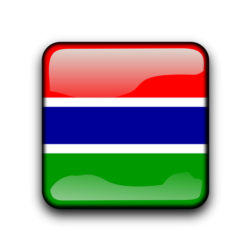 Gambia Land Flagge button