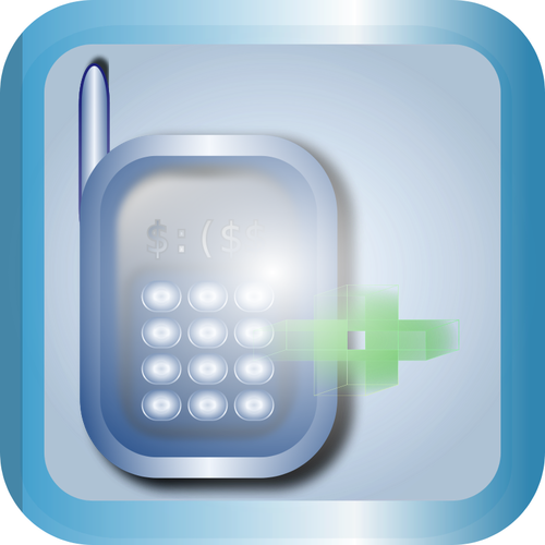 Grafika wektorowa ikona telefonu komórkowego
