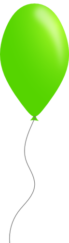 Green color balloon vector image