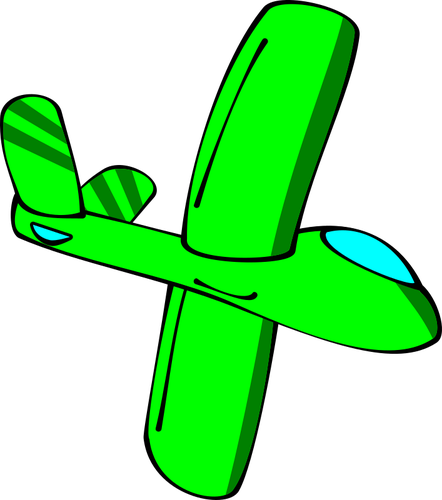 Grønne tegneserie glider
