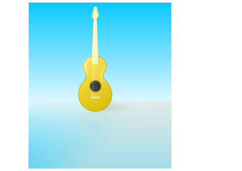 Akustická kytara vektorové grafiky