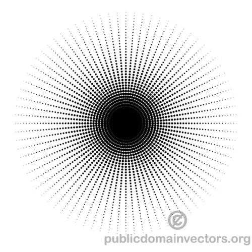 Kulaté polotónů prvek vektoru
