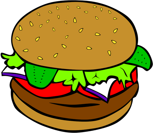 बर्गर वेक्टर छवि