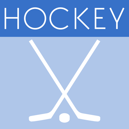 Vektorové ilustrace hokejové hry ikony