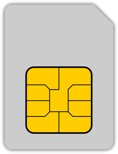 SIM karta grafiki wektorowej