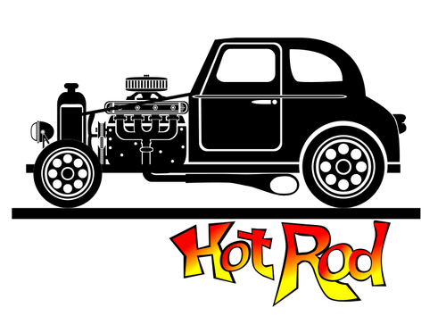 Immagine vettoriale di hot rod auto
