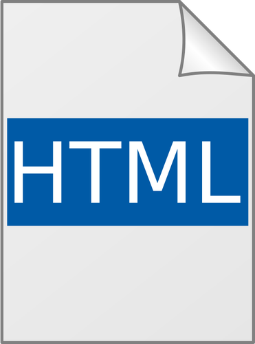 Glossy HTML icon vector illustration