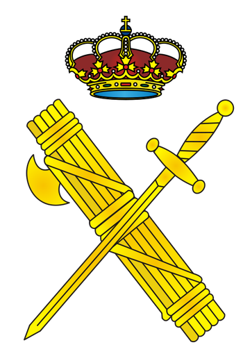 Image vectorielle de la garde civile espagnole emblème