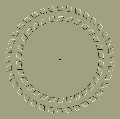 Векторная иллюстрация спиннинг снасти оптическая иллюзия