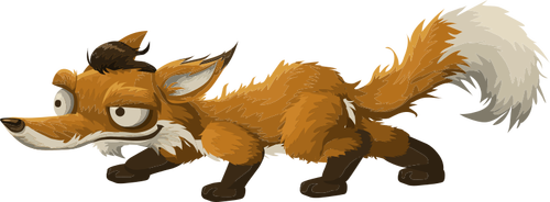 Sneaking fox