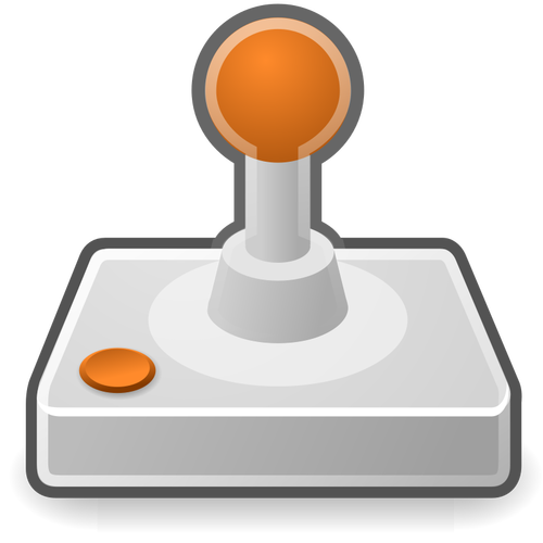 Vektorový obrázek znamení pákového ovladače herní konzole