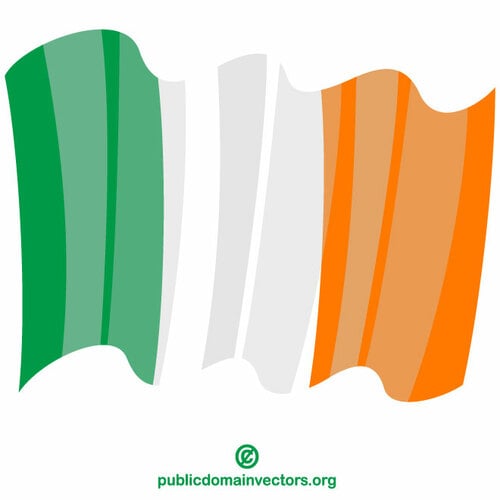 Wapperende vlag van Ierland