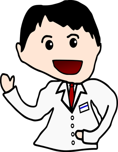 Cartoon doctor vector image