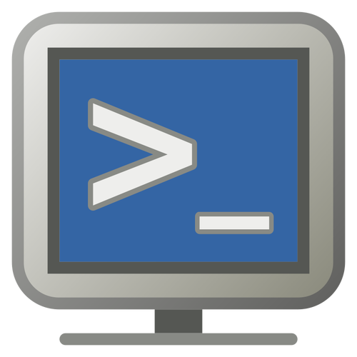 Datamaskinen ikonet vector illustrasjon