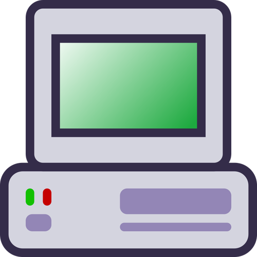 Immagine vettoriale computer host icona