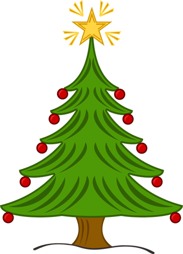 Desain vektor pohon Natal