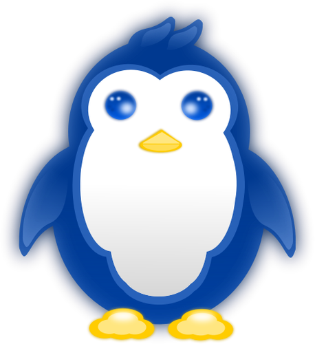 Grafika wektorowa dziecko pingwina