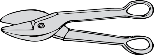 Vector illustration of metal shears