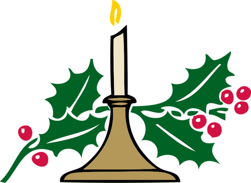 Рождественские свечи вектор