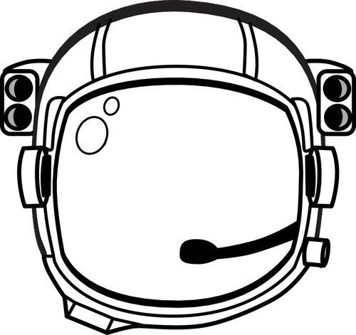 Astronautů přilbou vektorový obrázek