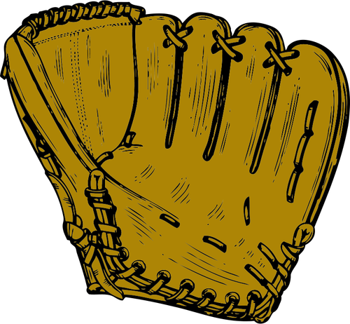 Baseball glove vector image
