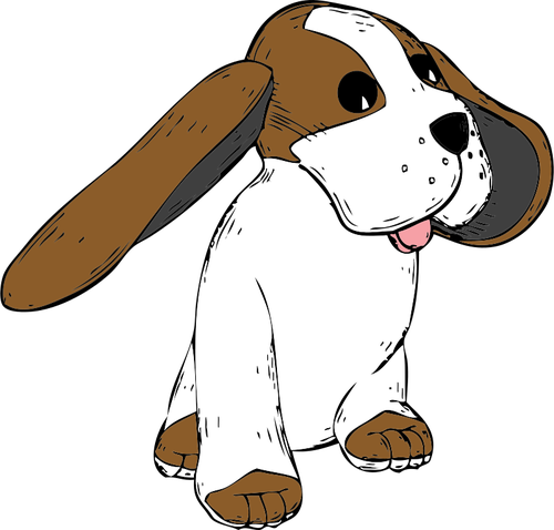 Beagle Hund Vektor-Bild