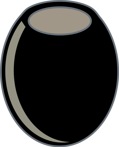 Schwarze Oliven-Vektor