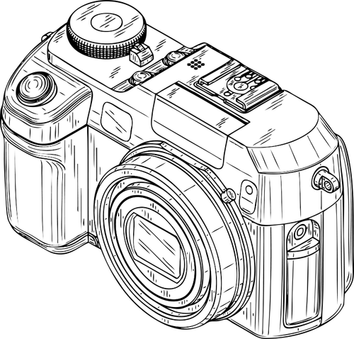Foto camera vectorafbeeldingen