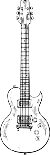 Grafica vettoriale di chitarra elettrica