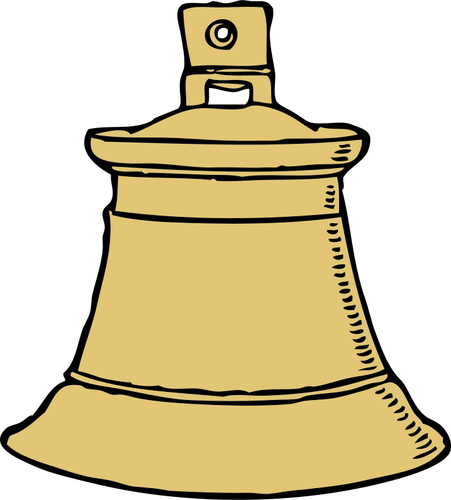 Vektor image av gull bell