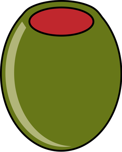 Green olive vector