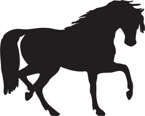 Vektor silhouette kuda