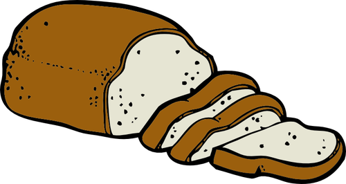 Kleurenafbeeldingen van brood van brood vector illustraties