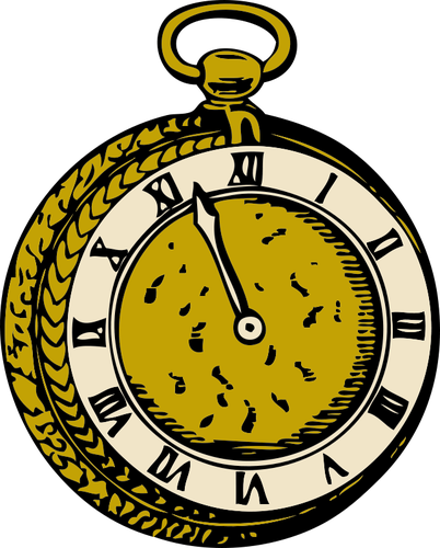 Illustration de vecteur vieux pocket watch