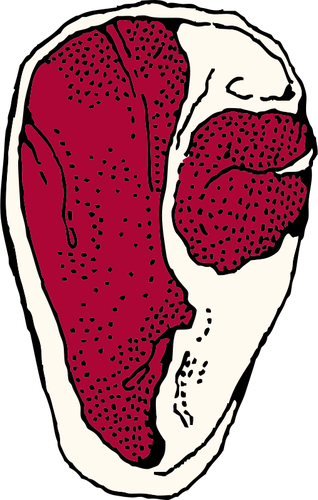 Векторная иллюстрация барбекю ребра
