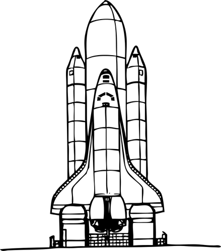 Immagine vettoriale dello space shuttle