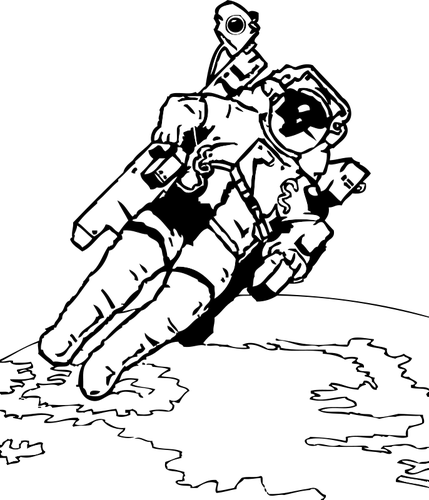 Spacewalk vector imagine