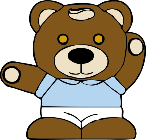 Teddy bear speelgoed vectorafbeeldingen