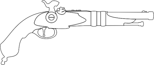Perkussion Kappe Muskete Pistole Vektor-Bild