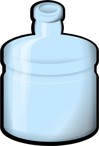 Blauem Glas Flasche Vektor-illustration