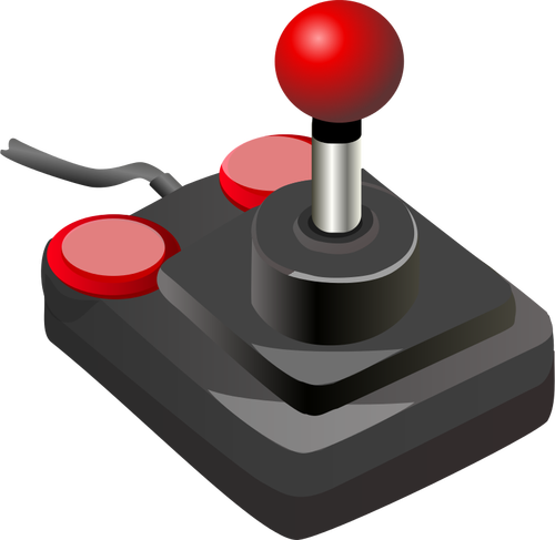 Color videojuego joystick vector clip art